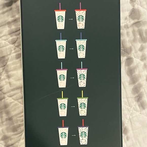 Starbucks Color Changing Confetti cold cups All 5 - Picture 5 of 8